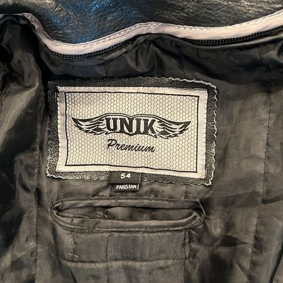Unik Premium Leather Motorcycle Jacket - Picture 9 of 13